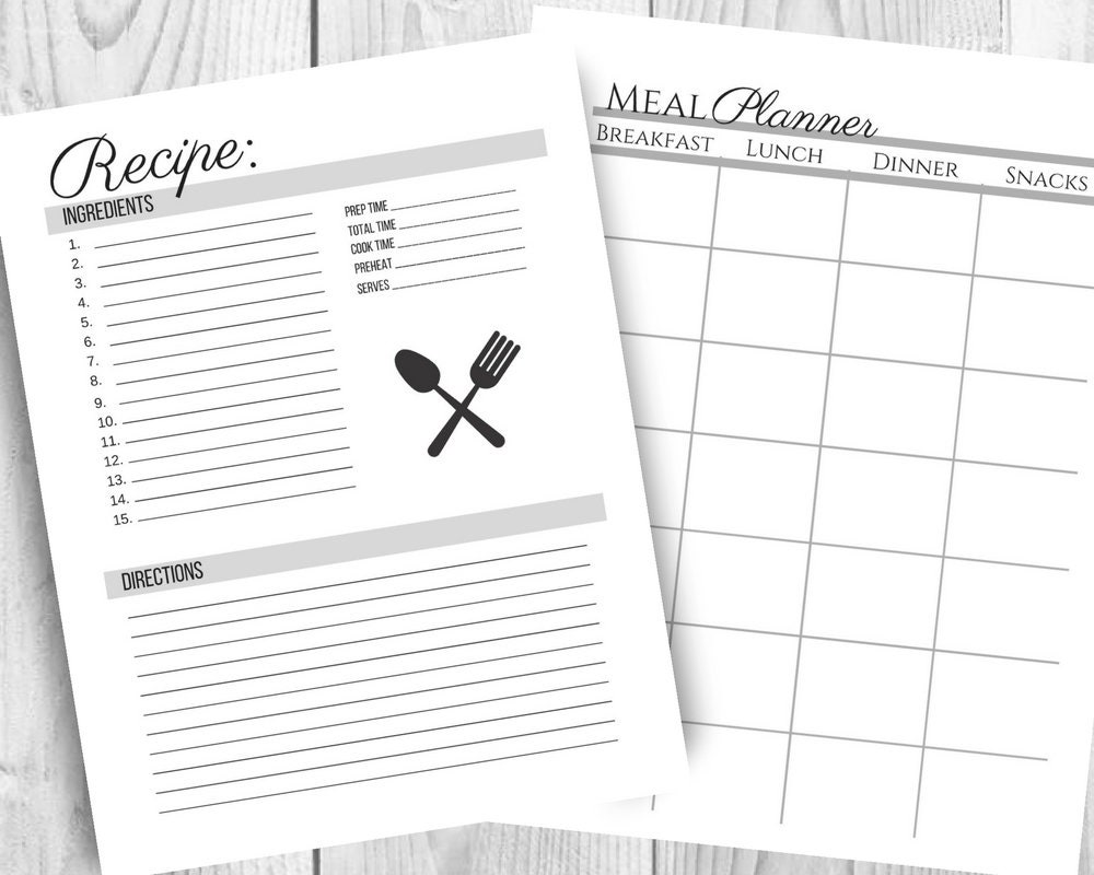 The Ultimate Health & Fitness Printable Planner Bundle Weight | Etsy