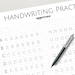 Print Handwriting Practice Sheets, 5mm Dot Grid for Bullet Journal ...