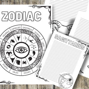 Grimoire Coloring Journal- Grimoire Printable, Book of Shadows ...