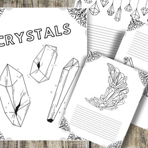 Grimoire Coloring Journal- Grimoire Printable, Book of Shadows ...