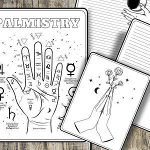 Grimoire Coloring Journal- Grimoire Printable, Book of Shadows ...