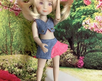 12” Siblies de Ruby Red………………..Minifalda y chaleco