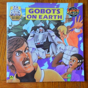 Retro 80&#39;s Gobots On Earth A Golden Super Adventure Book Softcover 1984