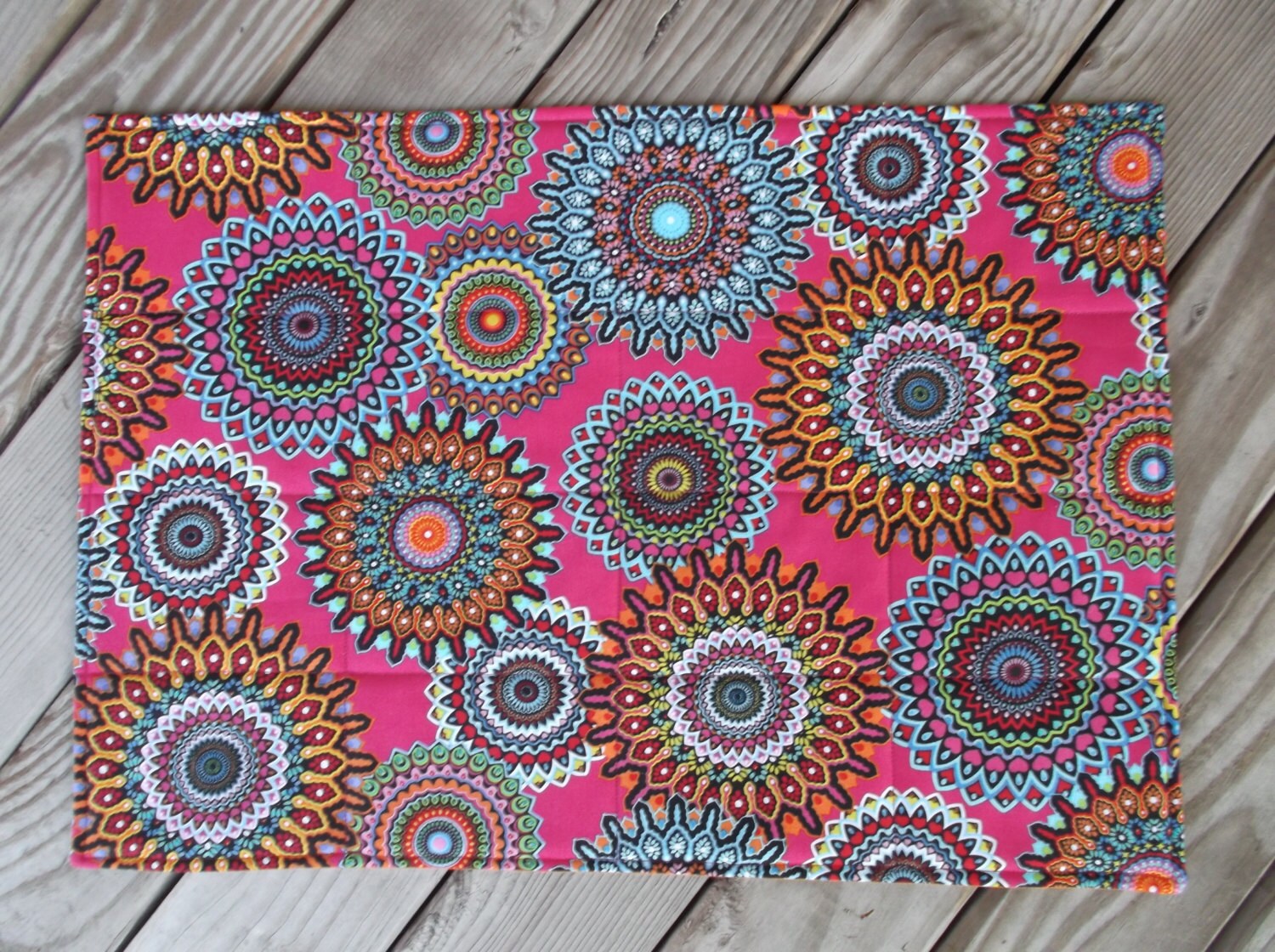Medallion placemats fabric placemats quilted placemats Etsy