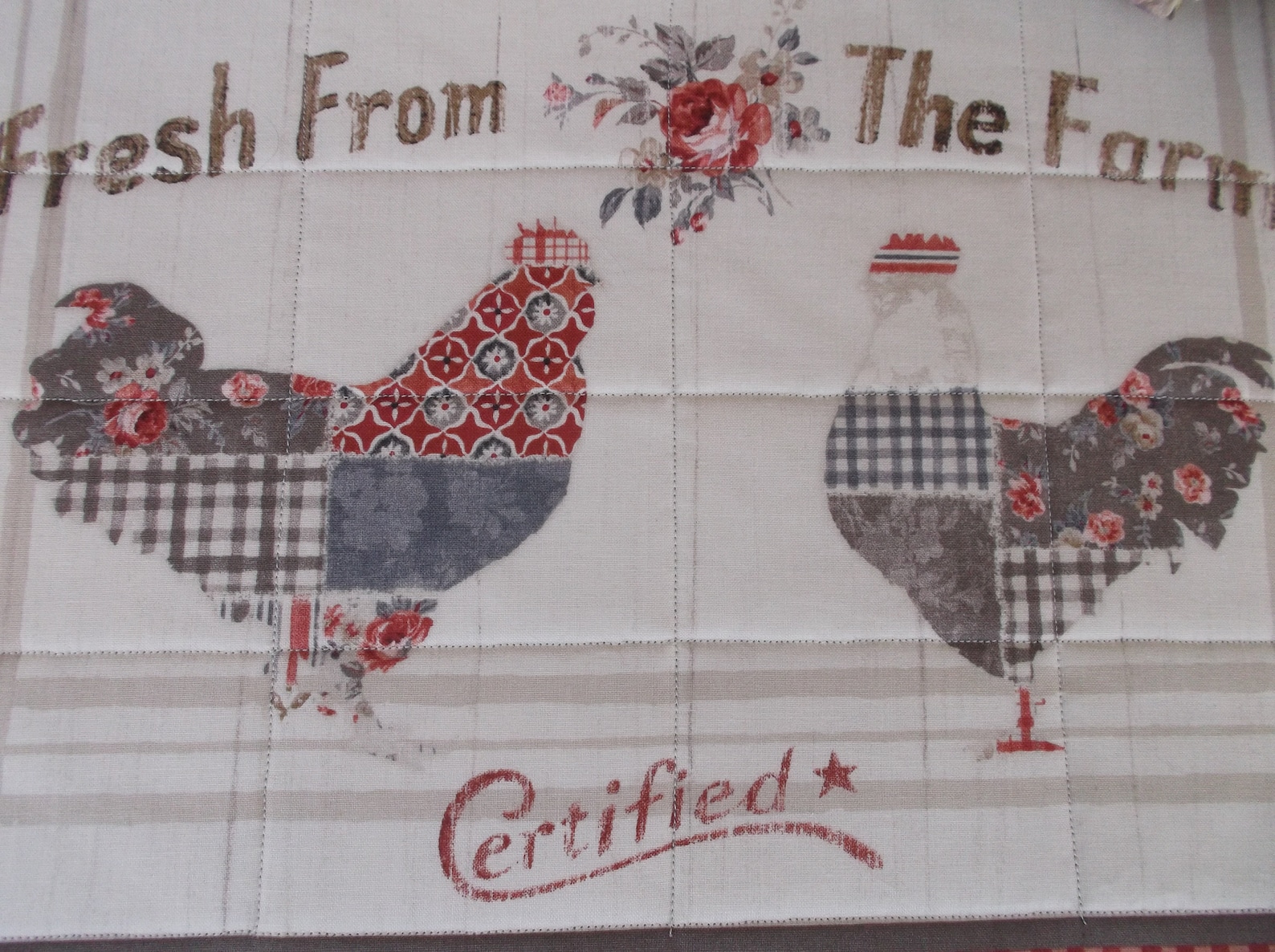 French Country Farm Placemats Cotton Quilted Placemats Etsy