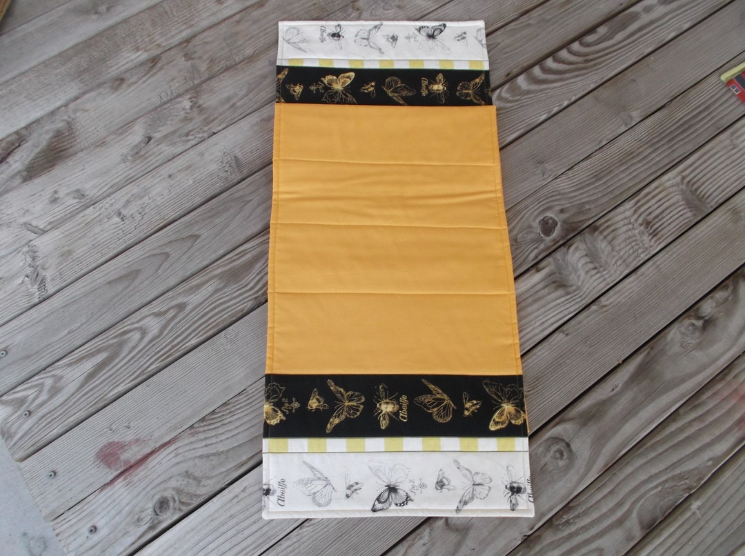 Nature Lover Table Runner, Quilted Fabric Table Runner, Sideboard Runner, Buffet Table Runner
