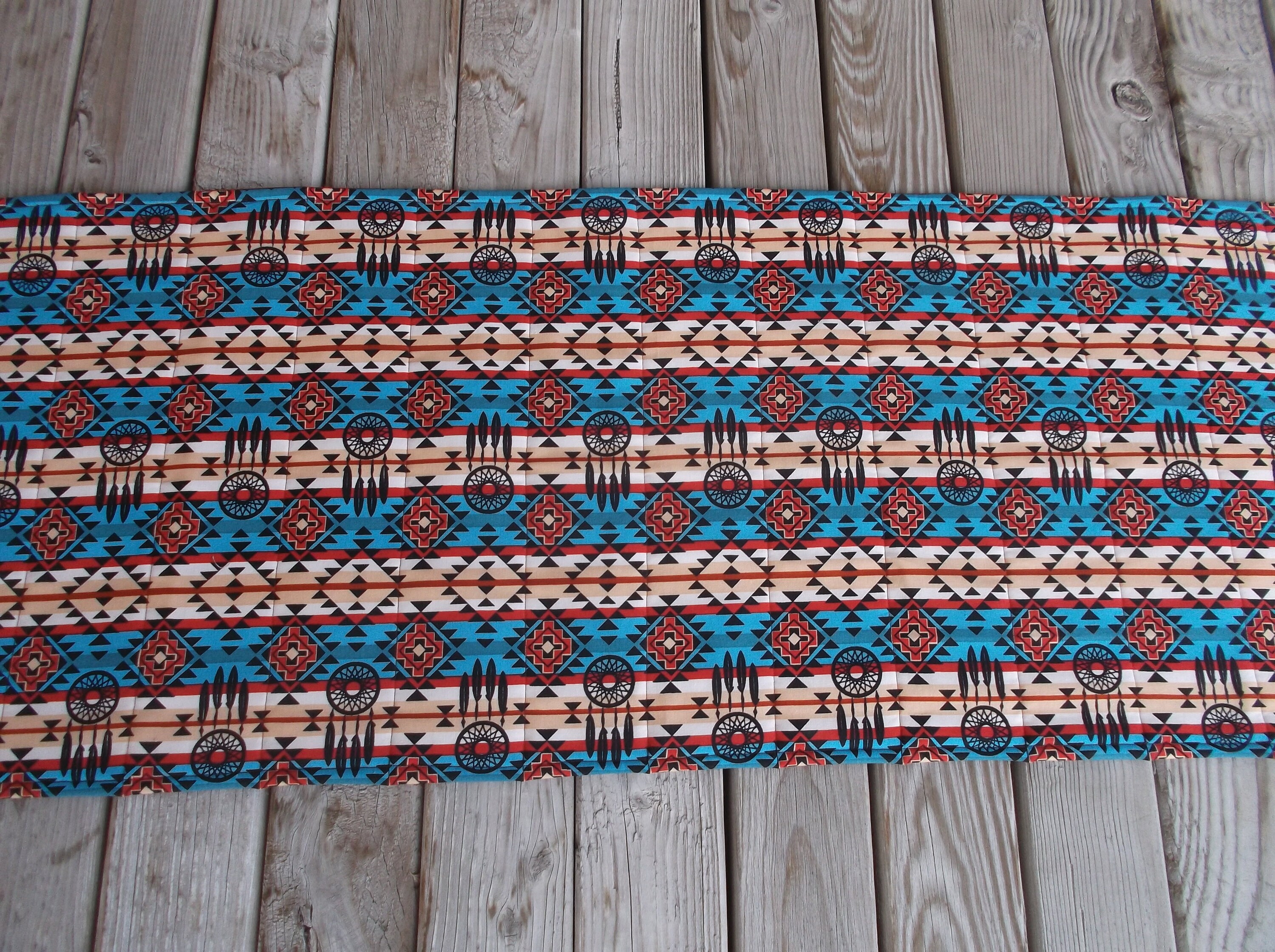 Blue Dreamcatcher Quilted Table Runner GFTONL4663 main image 1