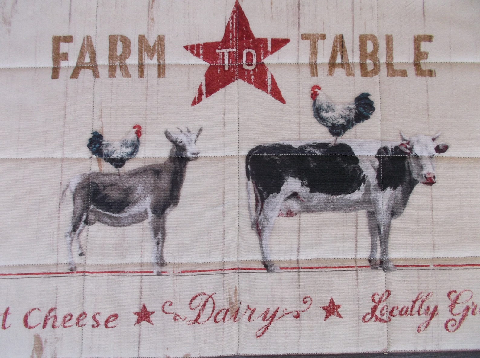 French country farm placemats cotton quilted placemats Etsy