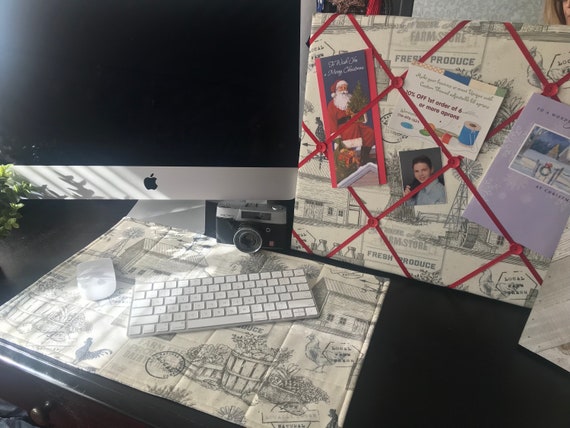 Farm Fresh Desk Set Memo Board And Desk Mat Office Decor Etsy