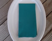 Peacock fabric napkins, cotton napkins, handmade napkins, set of 4