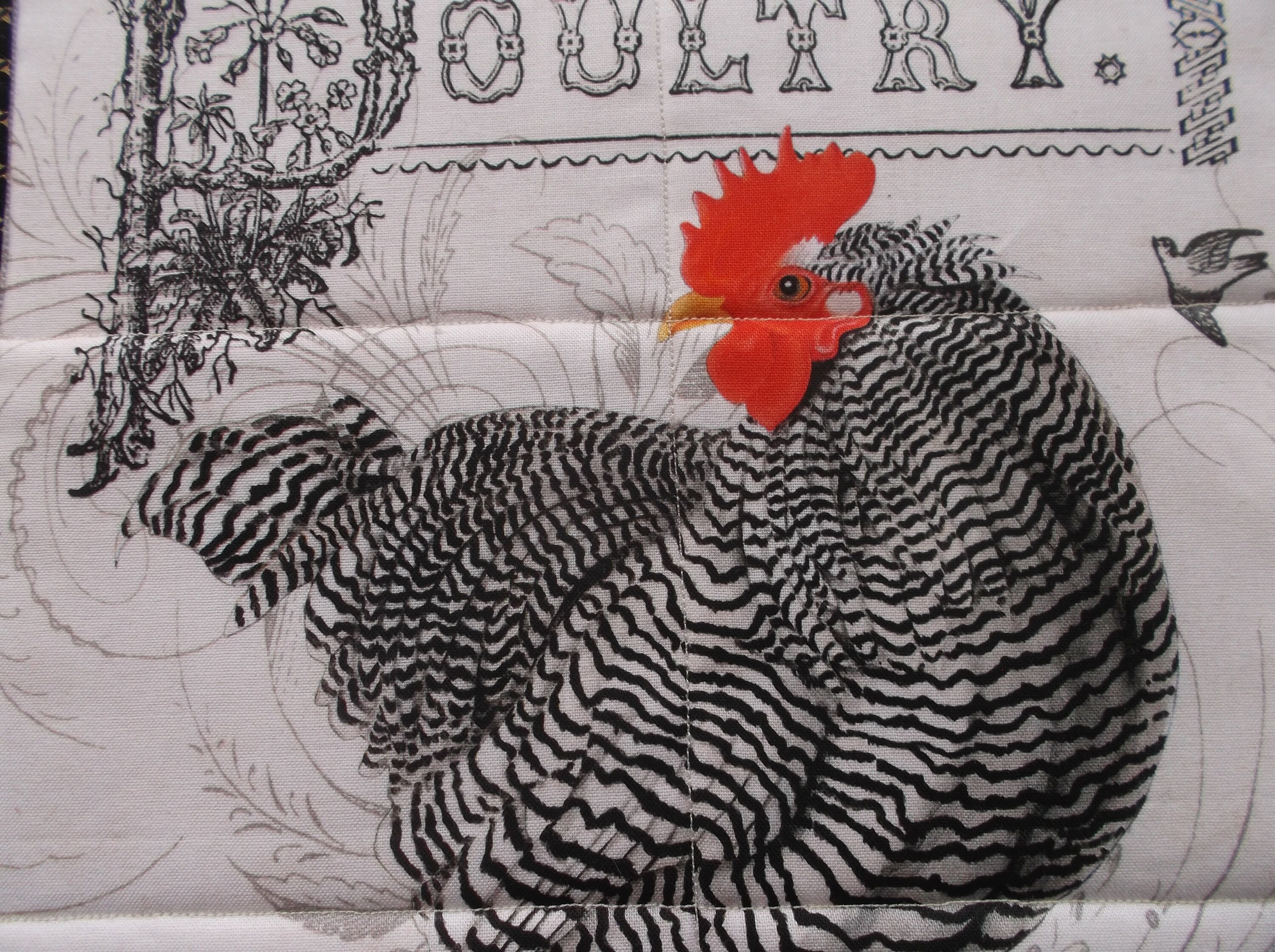 Rooster Cotton Quilted Placemats Poultry Lover Farm to Etsy