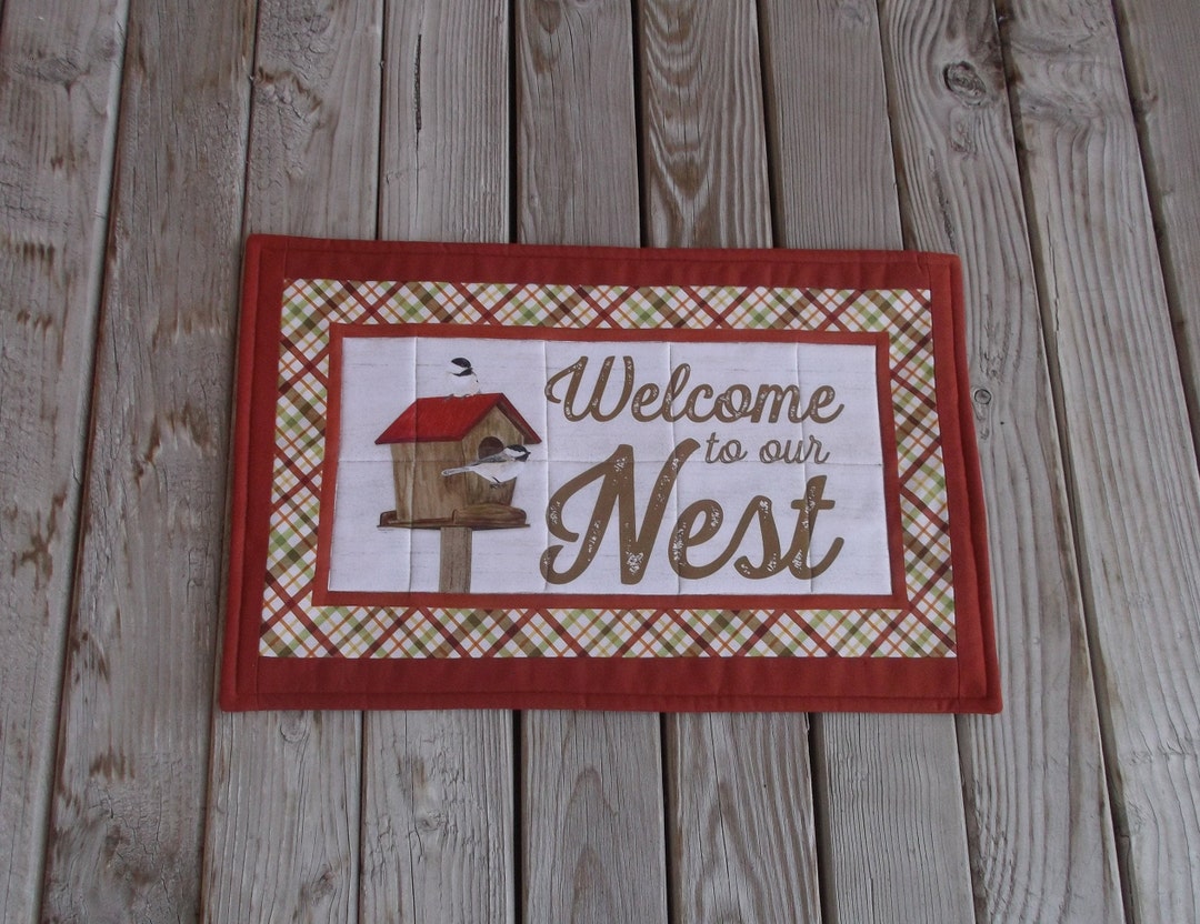 Fall Birdhouse Lovers Rectangle Cotton Quilted Placemats Etsy