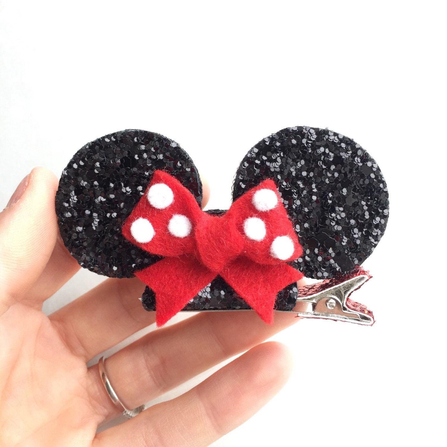 Minnie mouse hair clips deals