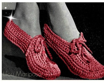 CROCHET SLIPPERS PATTERN Crochet Pattern Vintage 70s Crochet Yoga Shoes Crochet Booties Crochet Woman Slippers Pattern Girl Slippers Pattern