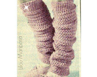 Leg warmers Pattern Boot Knee Socks Pattern Legwarmers Pattern Boot Socks Pattern Vintage 50s KNITTING PATTERN