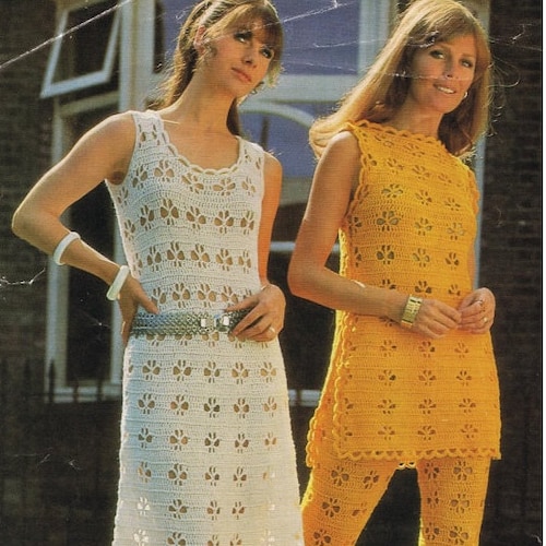 CROCHET DRESS PATTERN Vintage 70s Crochet Maxi Dress Pattern - Etsy  Singapore