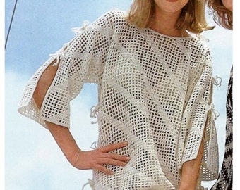 Crochet Dress Pattern Vintage 70s Crochet Caftan Dress Pattern Crochet Maxi Dress Pattern
