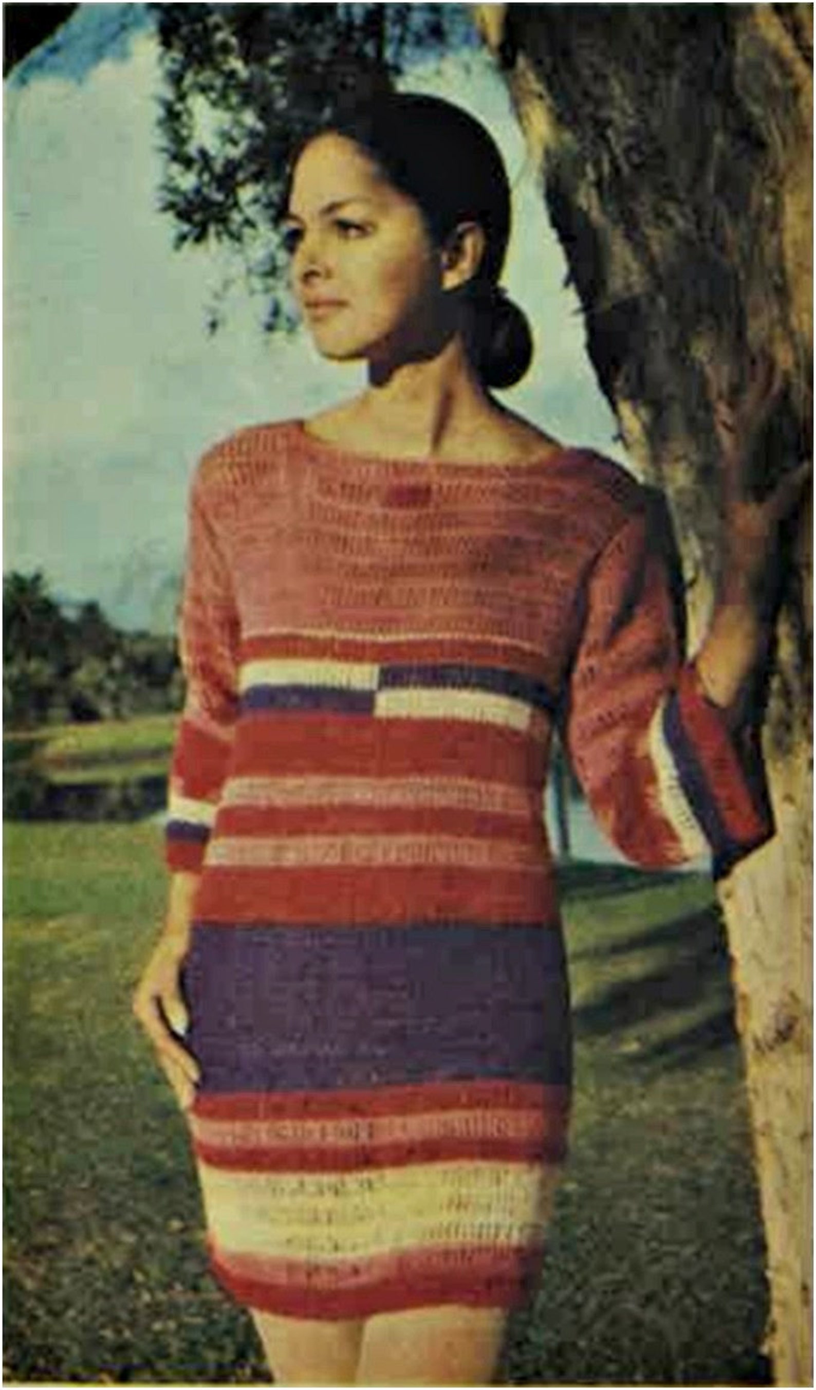 70s Tea Length Crochet Dress main image 0