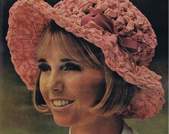 Crochet HAT Pattern Crochet Hatband Pattern Vintage 70s