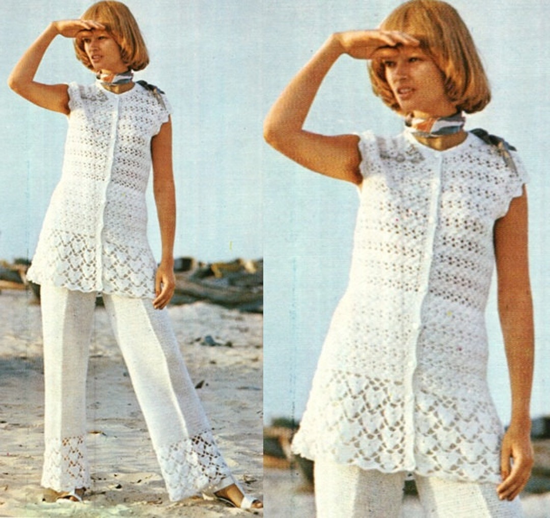 Crochet Pattern Vintage 70s Crochet Top Pattern and Crochet - Etsy