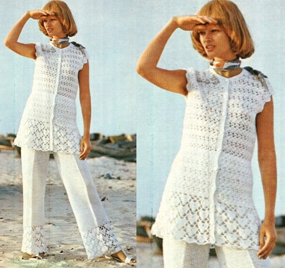 Patron pdf de tejido en crochet top blusa bluson y pantalones a crochet Etsy Mexico