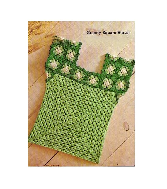 Patron pdf de tejido en crochet blusa top