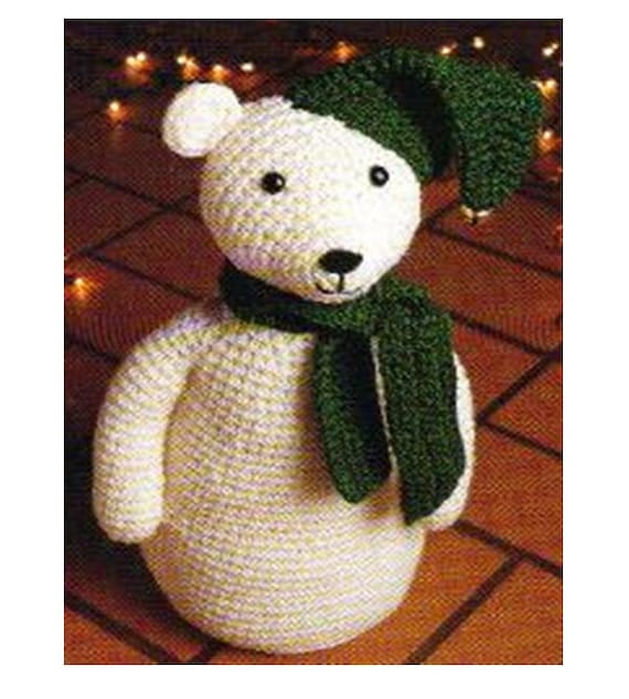 Crochet Teddy Bear Pattern Crochet Stuffed Animal Vintage Pattern Crochet Toy Pattern Crochet Baby Stuffed Toy Pattern Amigurumi  Christmas