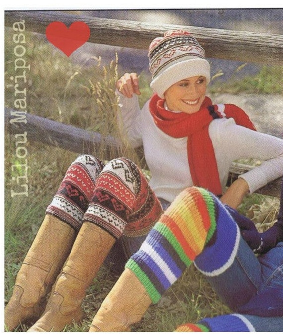 Leg Warmers Pattern Scarf Pattern Hat Pattern Boot Socks Pattern