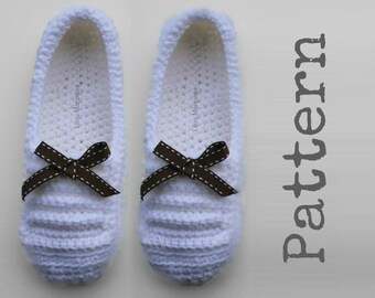CROCHET SLIPPERS PATTERN Crochet Pattern Vintage 70s Slipper Pattern Crochet Slippers Slip Ons Slipper Shoe Pattern Crochet Yoga Shoe