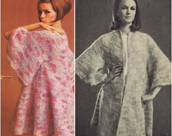 CARDIGAN Pattern Vintage 70s Crochet SWEATER PATTERN Crochet Jacket Pattern Crochet Coat Pattern Knitting Pattern