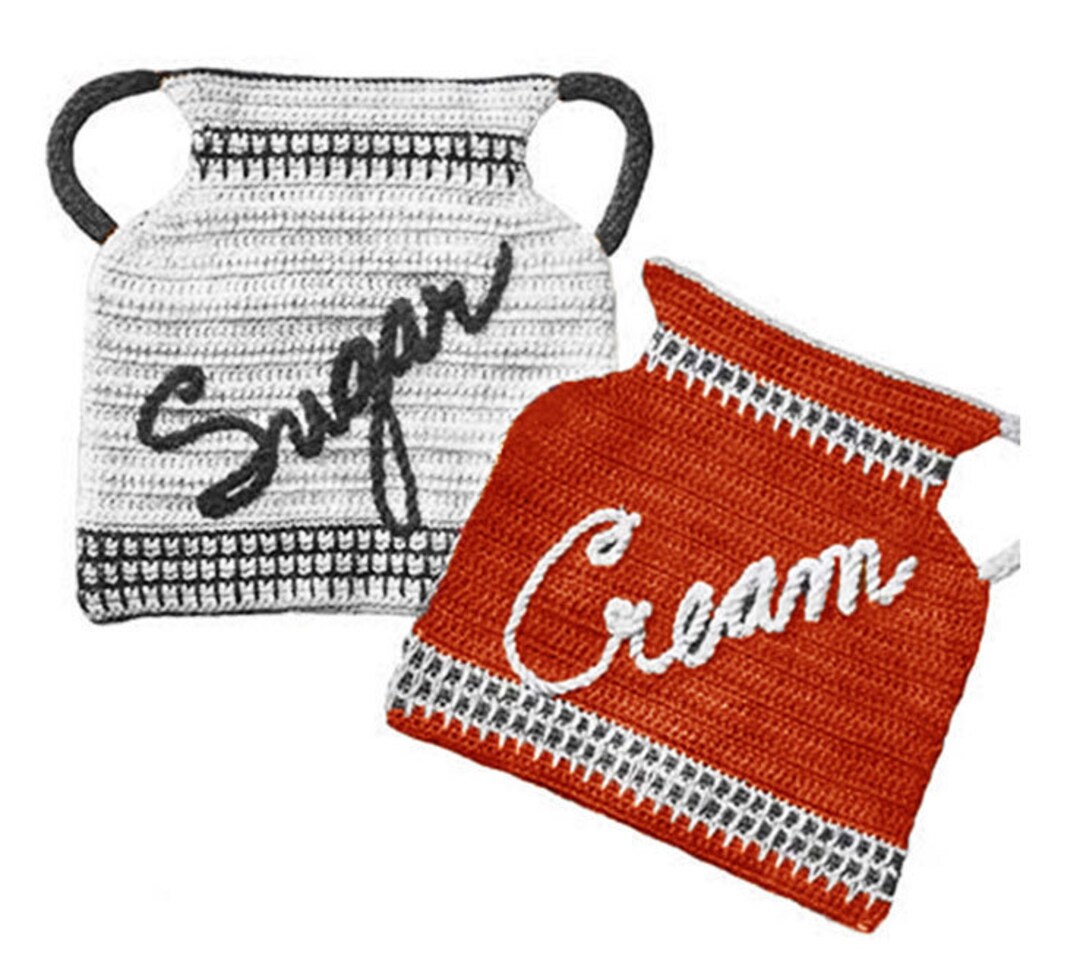 CROCHET POTHOLDER PATTERN Sugar and Cream Vintage Crochet Kitchen