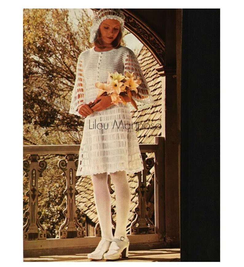 70’s Handknit Neutral Brown Crochet Sweater Dress