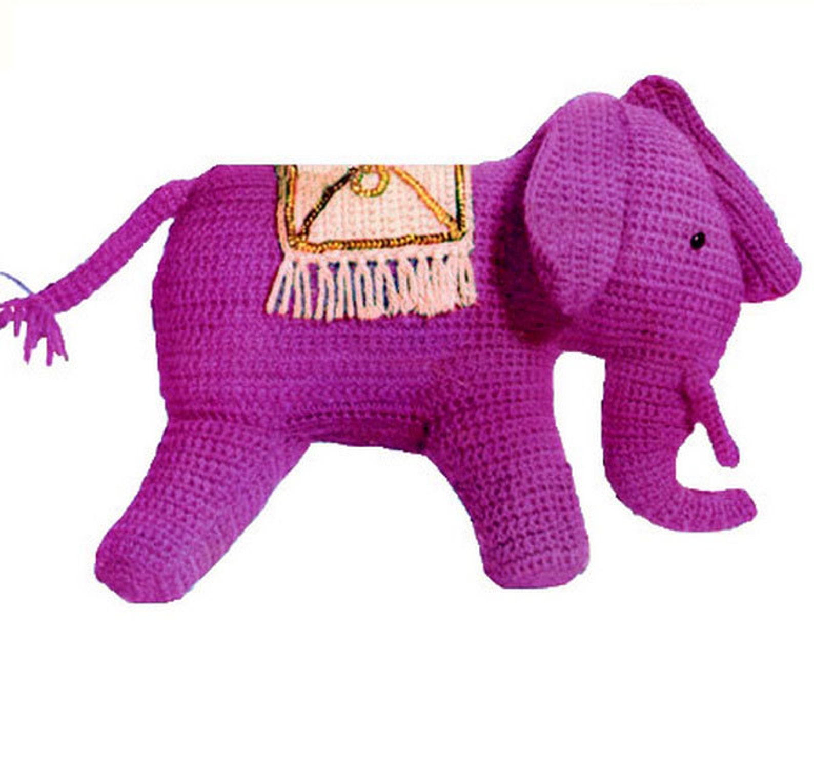 Crochet TOY Pattern Vintage 70s Crochet Elephant Toy Pattern Etsy