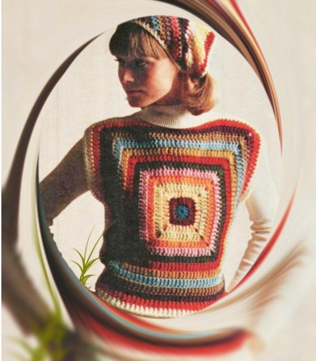 70年代 vintage crochet top ヴィンテージ クロシェ