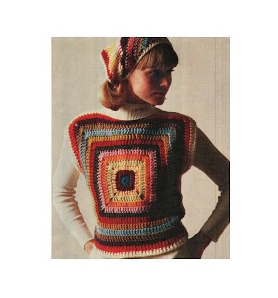 70年代 vintage crochet top ヴィンテージ クロシェ