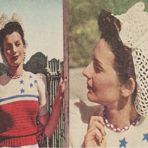 Crochet Snood Pattern Crochet BOW Snood Pattern Crochet Hair Snood Pattern Crochet Hair Net Pattern Vintage 40s