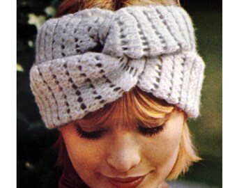 Crochet Headband Pattern Vintage 70s Crochet Turban Pattern