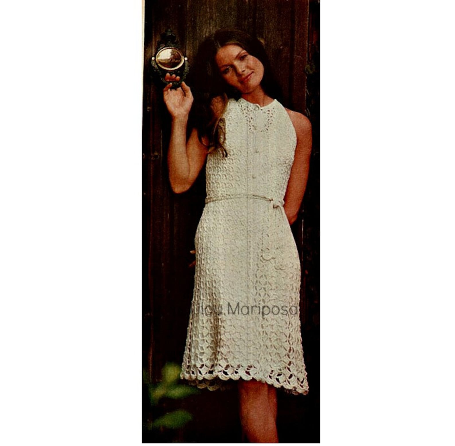 Crochet Pattern Vintage 70s Crochet DRESS Patternbohemian Etsy Canada