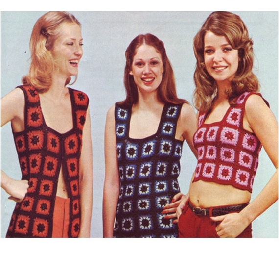 70s crochet top