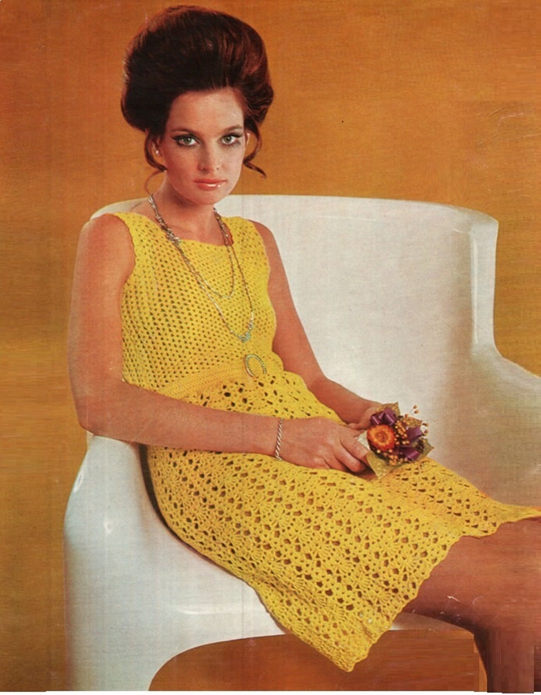 CROCHET DRESS PATTERN Vintage 70s Instant Download - Etsy