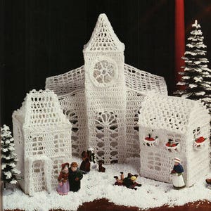 Crochet Village Pattern Crochet Christmas house Pattern Crochet Vintage Pattern