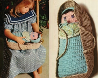 Crochet Baby Doll Pattern Vintage 70s Crochet Doll Pattern Crochet Toy Pattern Crochet baby toy pattern