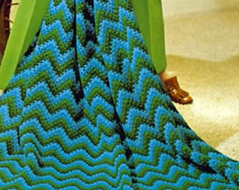 Crochet Blanket Pattern Crochet Baby Blanket Pattern Crochet Afghan Pattern Vintage 70s INSTANT DOWNLOAD