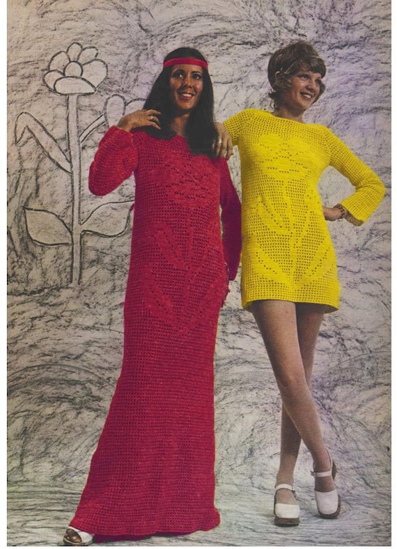 CROCHET Patterns Vintage 70s Crochet TOP Pattern and Crochet