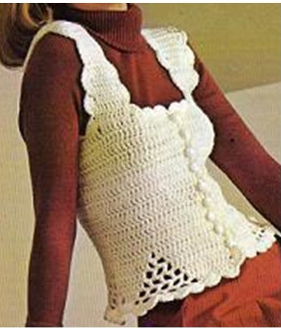 Crochet TOP Pattern Vintage 70s Crochet Vest Pattern Crochet Etsy