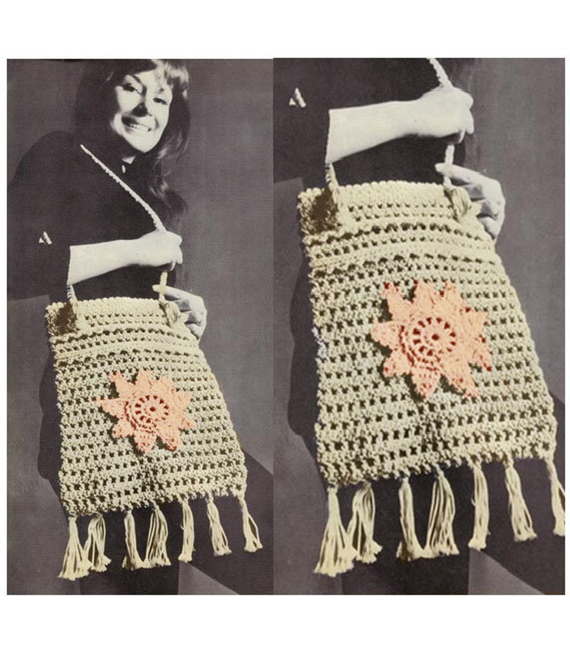 Crochet Bag Pattern Fringed Bag Pattern Crochet Handbag - Etsy