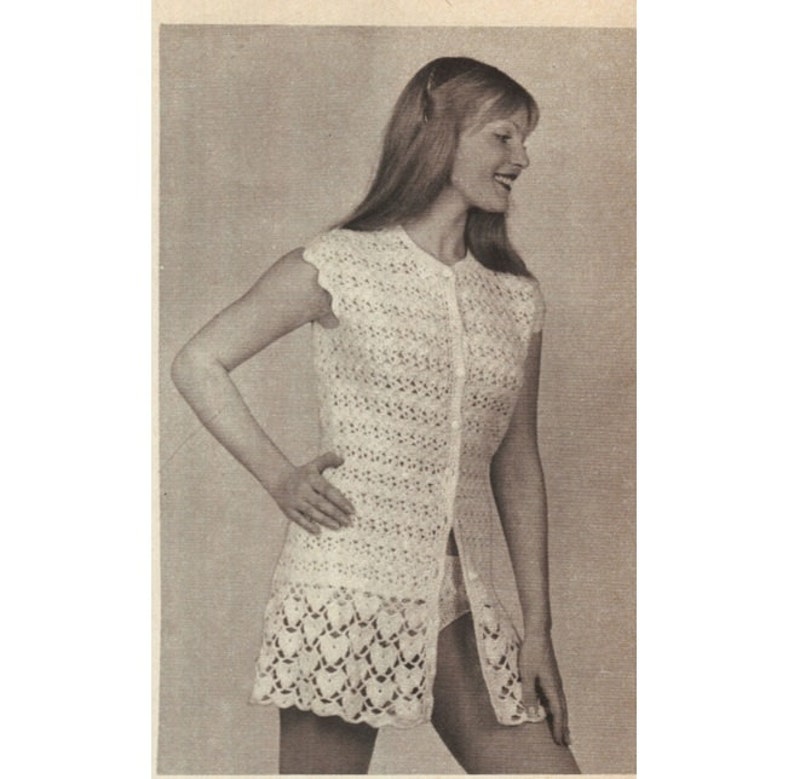 Crochet Pattern Vintage 70s Crochet Top Pattern and Crochet | Etsy