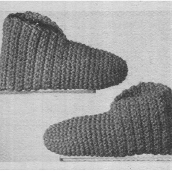 Easy CROCHET SLIPPERS PATTERN Vintage 70s Slipper Pattern Crochet Slippers Slip Ons Slipper Shoe Pattern Crochet Yoga Shoe