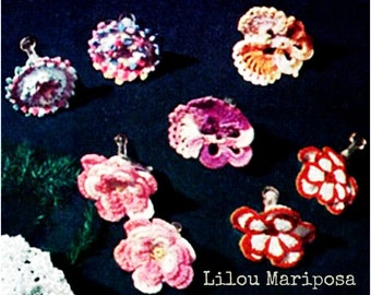 Crochet EARRINGS Pattern Crochet Pattern Crochet JEWELRY Pattern Vintage Style Crochet Lace Earrings Crochet Wedding Earrings Crochet Bridal