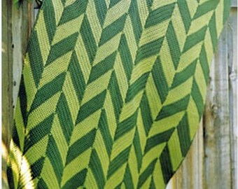 Virkad filtmönster Vintage 70-tals lime afghansk virkad filt Virkad afghansk filtmönster
